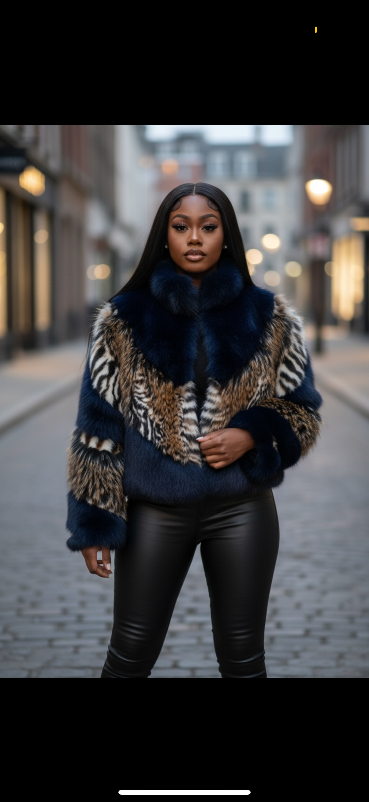 Blue Multi Color Fur