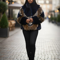 Blue Multi Color Fur