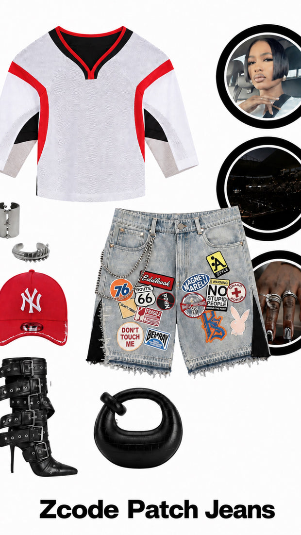 Patch Work Shorts
