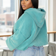Rested Lounge Pullover Hoodie- Teal