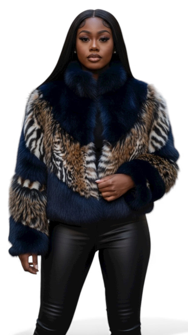 Blue Multi Color Fur