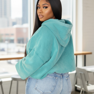 Rested Lounge Pullover Hoodie- Teal