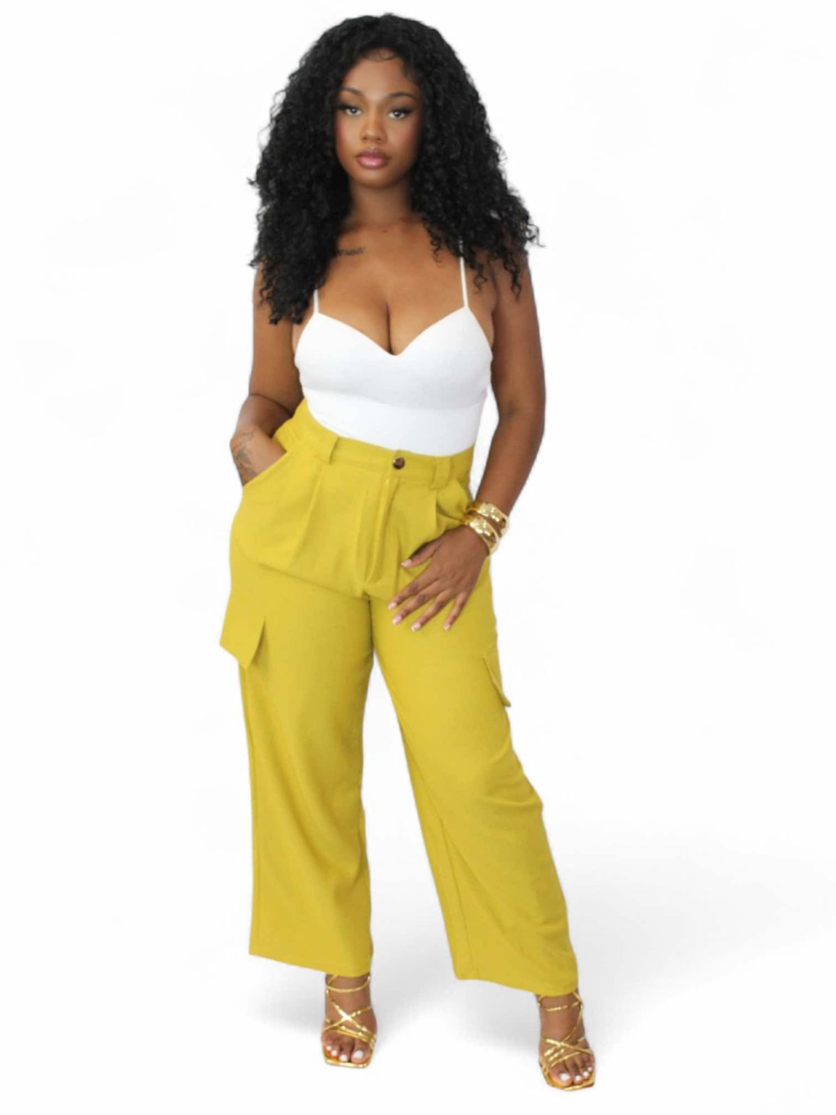 Cargo Tweed Pants
