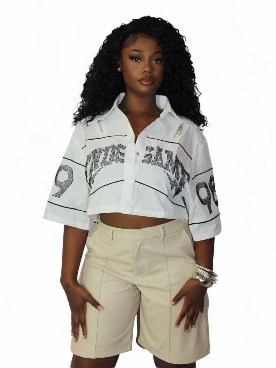 Tan leather Cargo Shorts