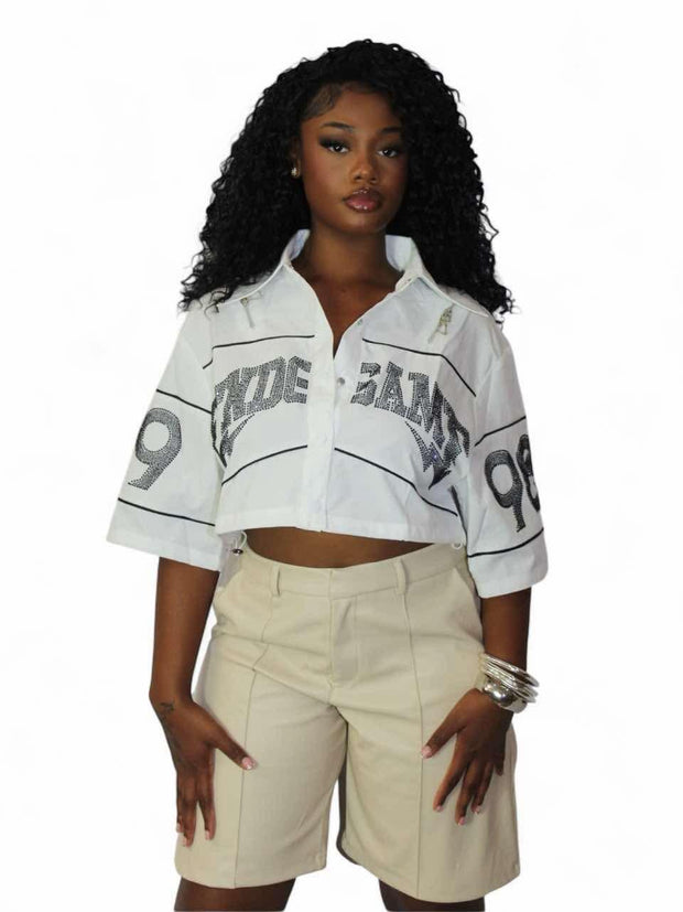 Tan leather Cargo Shorts