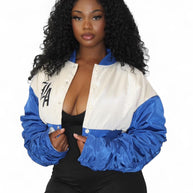 Malibu LA Bomber jacket -Blue/white
