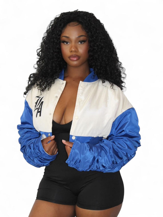 Malibu LA Bomber jacket -Blue/white
