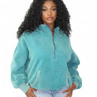 Rested Lounge Pullover Hoodie- Teal