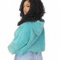 Rested Lounge Pullover Hoodie- Teal