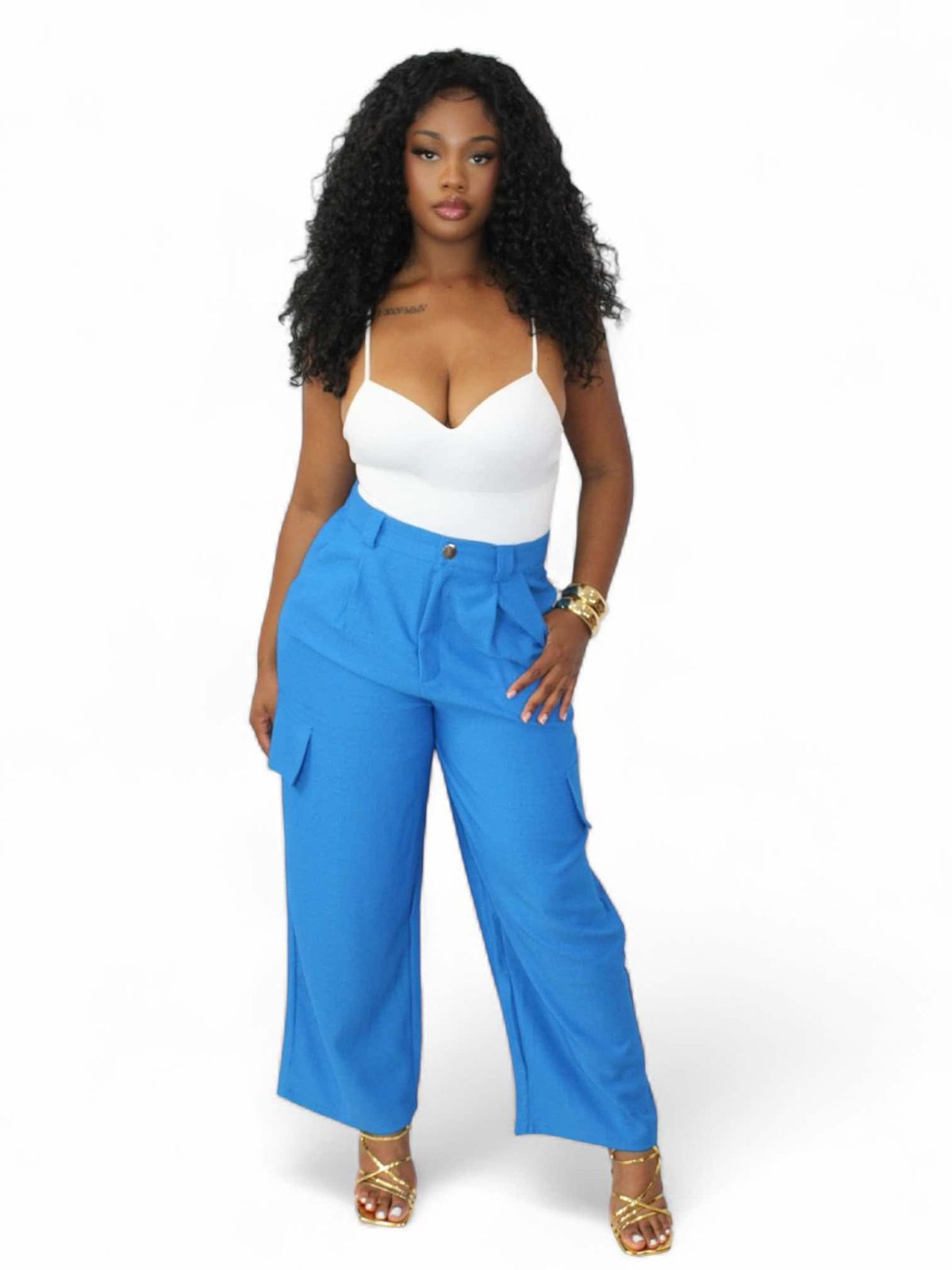 Cargo Tweed Pants